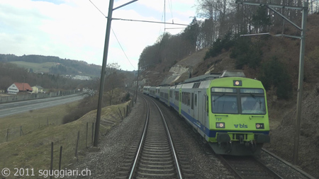 Vista dalla cabina - BLS RBDe 565